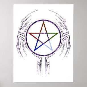 Poster Wicca Tribal
