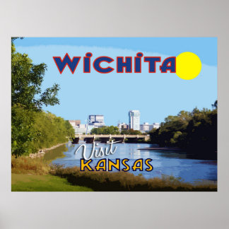 Poster Wichita, Kansas, Visit USA...