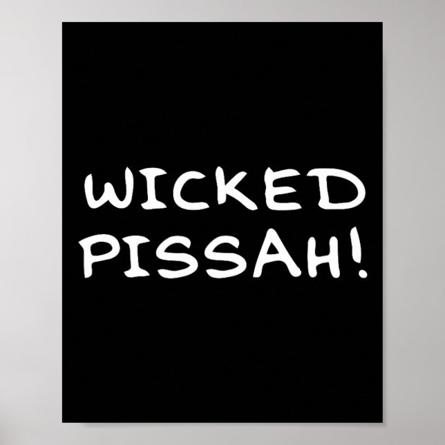Poster Wicked Ah! Funny Awesome Er New England  (Devant)