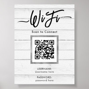 Poster Wifi simple pour les professionnels