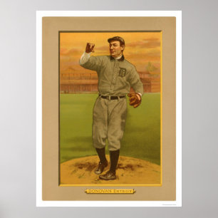 Poster Wild Bill Donovan Tigers Baseball 1911