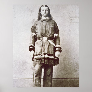 Poster 'Wild Bill' Hickok (1837-1876) (photo b/w)