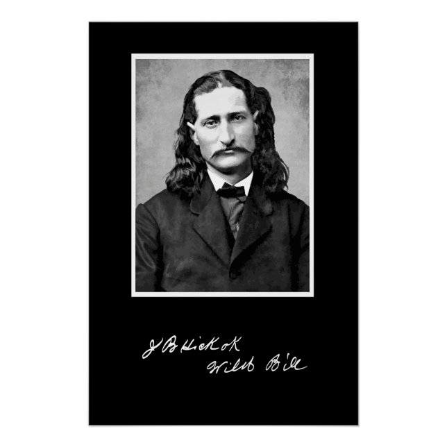 Poster 'Wild Bill' James Butler Hickok dans son Premier (Devant)