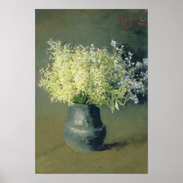 Poster Wild Lilacs and Forget-Me-Nots, 1889 (Devant)