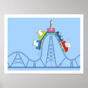 Poster WILD RIDE ROLLER COASTER par Sandra Boynton