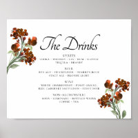 Wildbloom | Menu des Boissons Bohèmes Terracotta O