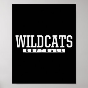 Poster Wildcats du comté de Shelby Softll Hs 