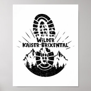Poster Wilder Kaiser-brixental Tyrol Autriche Randonnée V