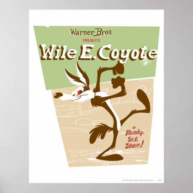 Poster WILE E. COYOTE™ Ready, Set, Zoom! (Devant)