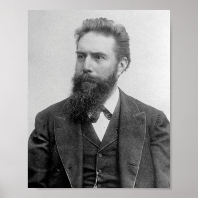 Poster Wilhelm Rontgen Portrait (Devant)
