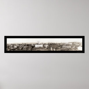 Poster Wilkes-Barre Birdseye Photo 1921