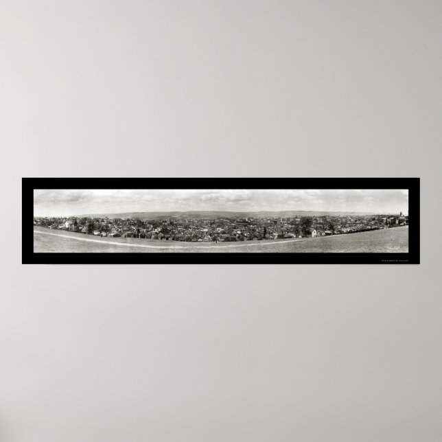 Poster Wilkes-Barre PA Photo 1909 (Devant)