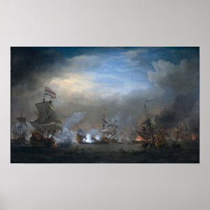 Poster Willem Van De Velde Naval Art