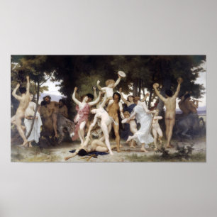 Poster William-Adolphe Bouguereau-La jeunesse de Bacchus