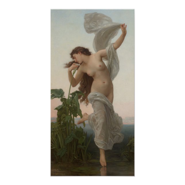 Poster William-Adolphe Bouguereau L'aurore Dawn (Devant)