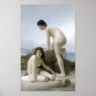Poster William-Adolphe Bouguereau-Les Deux Baigneuses