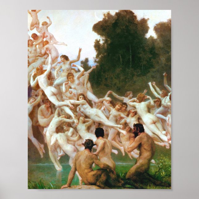 Poster William Adolphe Bouguereau Les Oreades 1902 (Devant)