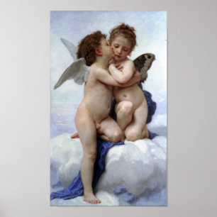Poster William-Adolphe Bouguereau-Premier baiser