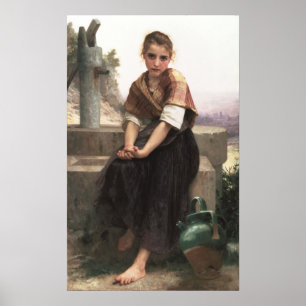 Poster William-Adolphe Bouguereau-The Broken Pitcher
