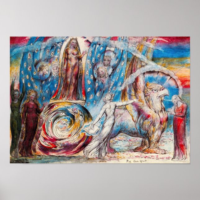 Poster William Blake Beatrice (Devant)