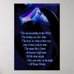 Poster William Blake "je dois chercher pour le mien"