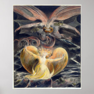 Poster William Blake Le grand dragon rouge et la femme