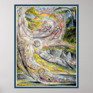 Poster William Blake : Le rêve mystérieux de Milton