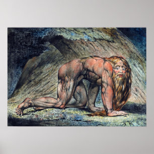 Poster William Blake Nebucadnetsar