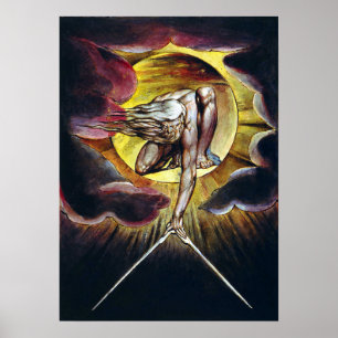 Poster William Blake The Ancient of Days Painting
