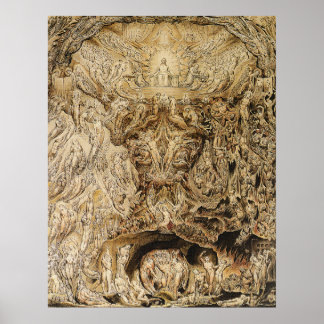 Poster William Blake : Vision du jugement Dernier