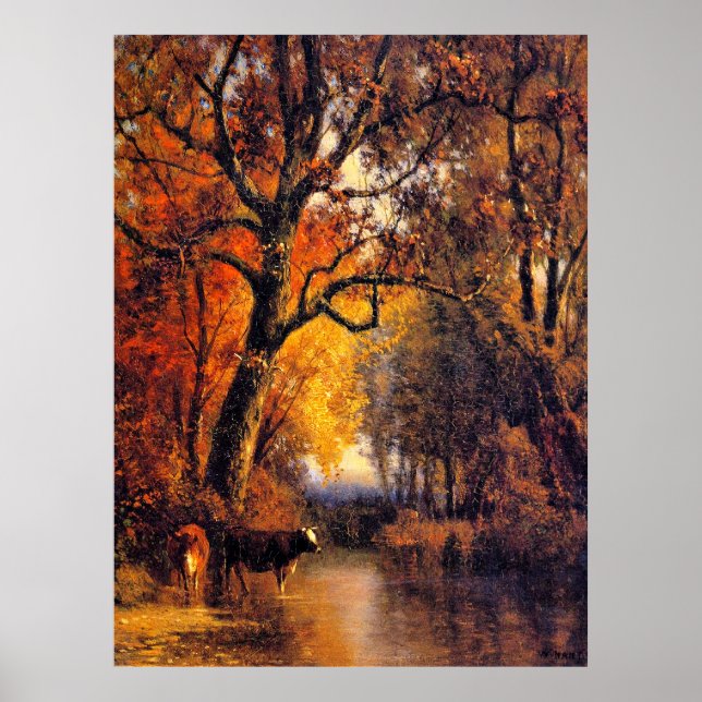 Poster William Hart, Le Bord de l'Hiver, beaux-arts (Devant)
