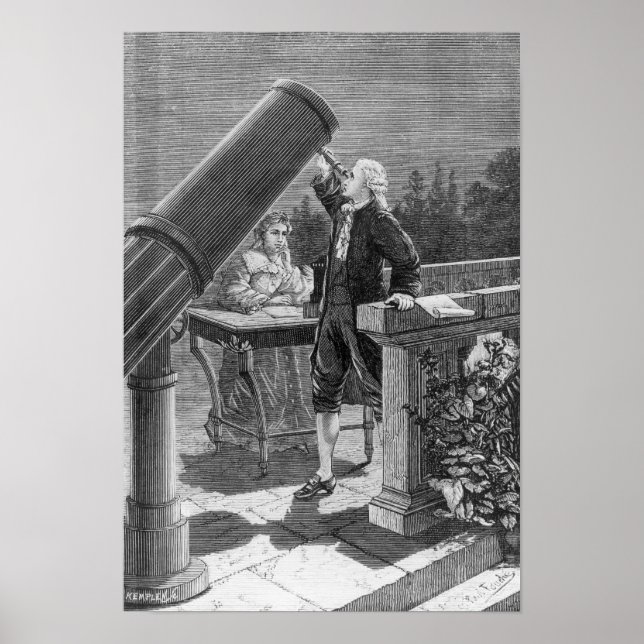 Poster William Herschel découvre la planète Uranus (Devant)