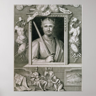 Poster William I the Conqueror (1027-1087) Roi d'Angleter