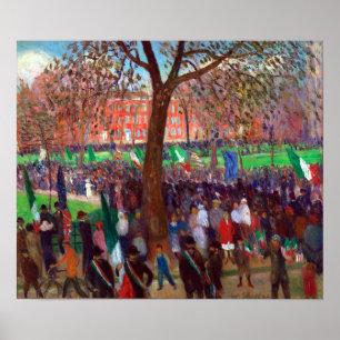 Poster William J. Glackens Parade, Carré de Washington