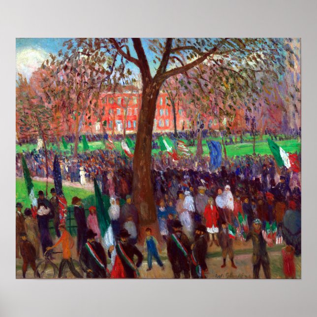 Poster William J. Glackens Parade, Carré de Washington (Devant)