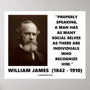 Poster William James Many Social Selves Citation