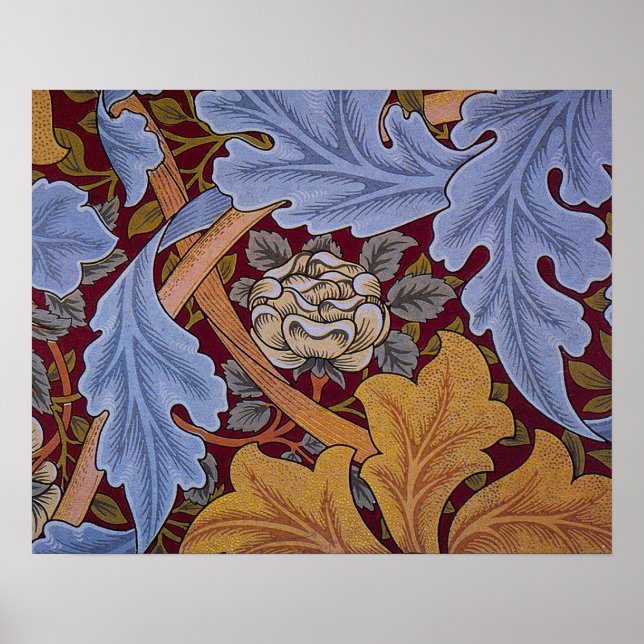 Poster William Morris Acanthus St James Wallpaper (Devant)