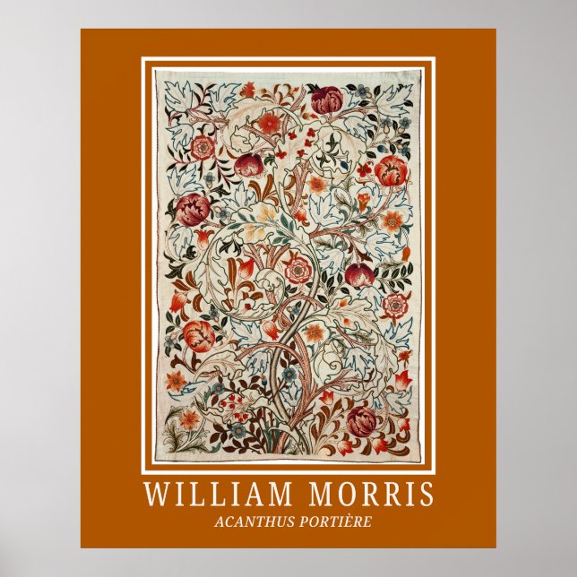 Poster William Morris Art Acanthus Portière (Devant)