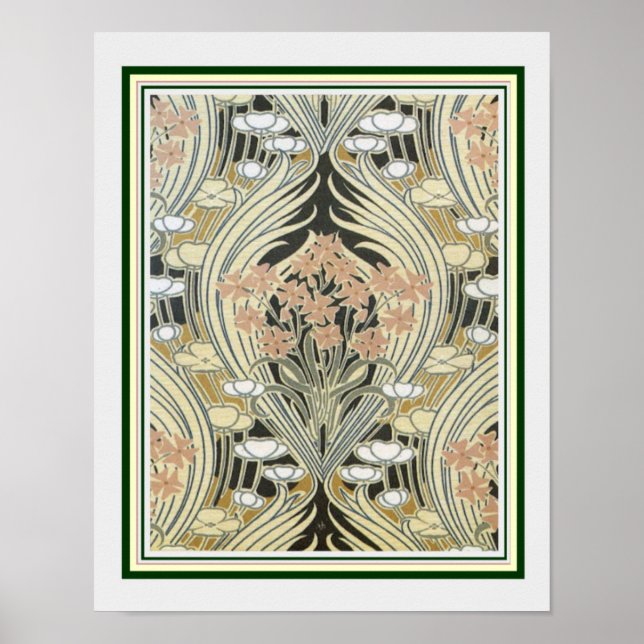 Poster William Morris Art nouveau 11 x 14 Imprimer (Devant)