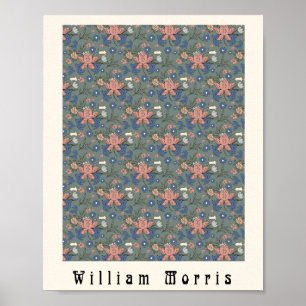 Poster William Morris Art nouveau design floral vert