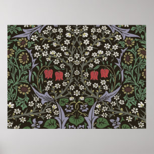 Poster William Morris Blackthorn Tapisserie Florale