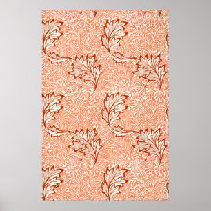 Poster William Morris Botanical Apple Design