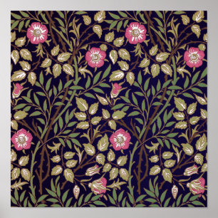 Poster William Morris Briquet Floral Art nouveau
