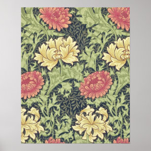 Poster William Morris Chrysanthemum Vintage Floral Art