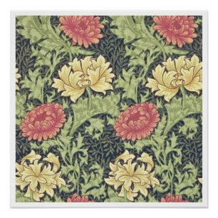 Poster William Morris Chrysanthemum Vintage Floral Art