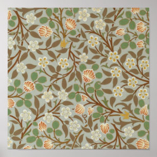 Poster William Morris Clover Flower Art Pattern