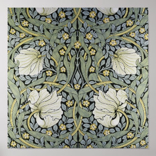 Poster William Morris - Conception Motif Pimpernel