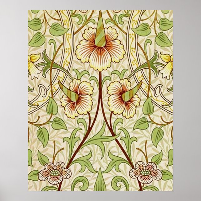 Poster William Morris Daffodil Classique Fleur (Devant)