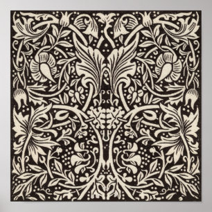 Poster William Morris Daffodil Floral Wallpaper Motif