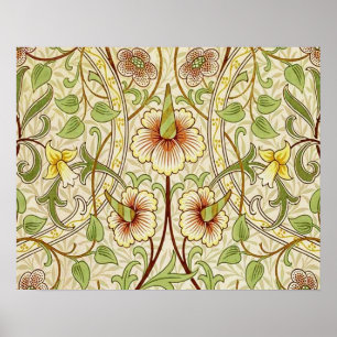 Poster William Morris Daffodil Fond d'écran classique